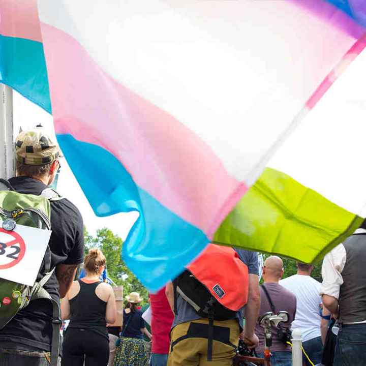 Trans Protester