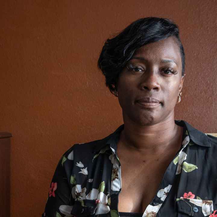 Crystal Mason in her home. 