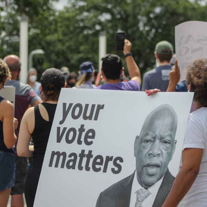 a sign that reads your vote matters