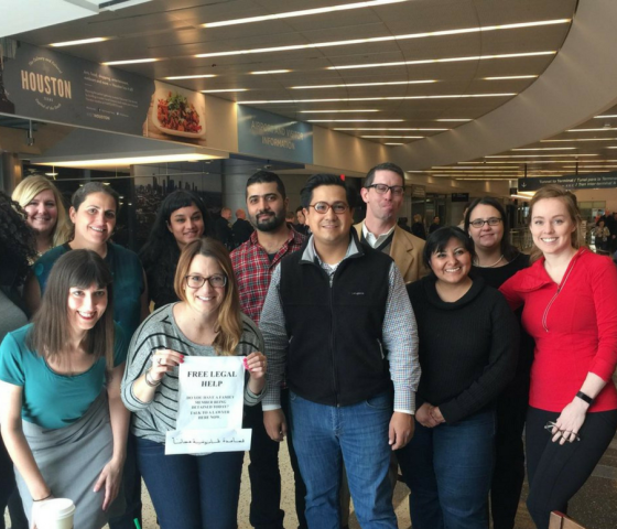 Volunteer attorneys during Muslim Ban 1.0